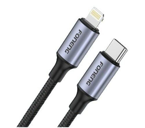 Фото - Кабель Foneng   X95 Metal Head Braided Cable USB-C - Lightning PD20W, 1.2 м, 