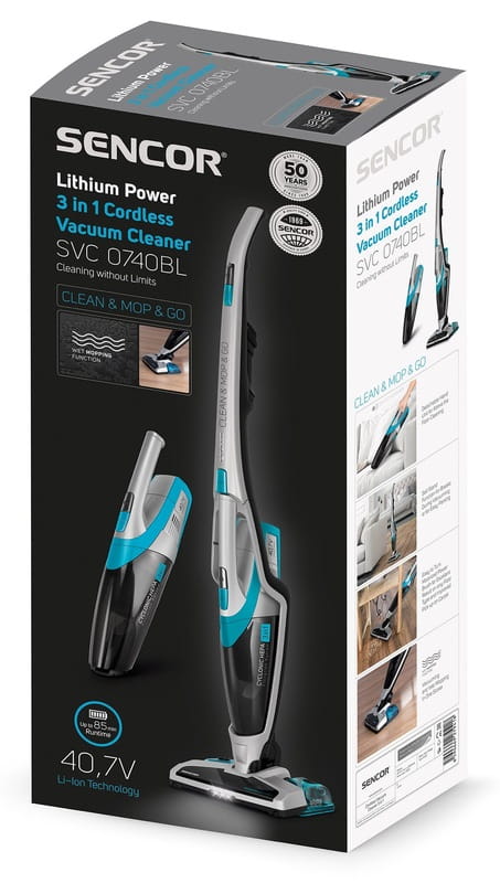Акумуляторний пилосос Sencor SVC 0740BL-EUE3