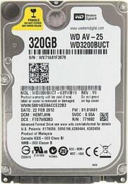 Накопитель HDD 2.5" SATA  320GB WD Blue 5400rpm 16MB (WD3200LUCT_) Refurbished