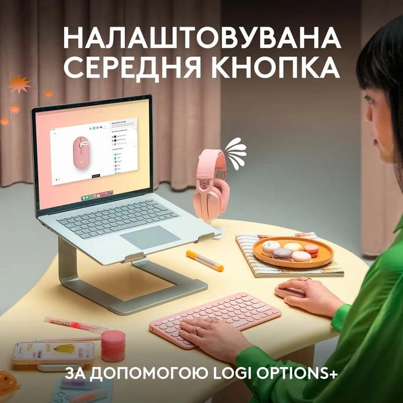 Мышь беспроводная Logitech Pebble Mouse 2 M350s Graphite (910-007015)