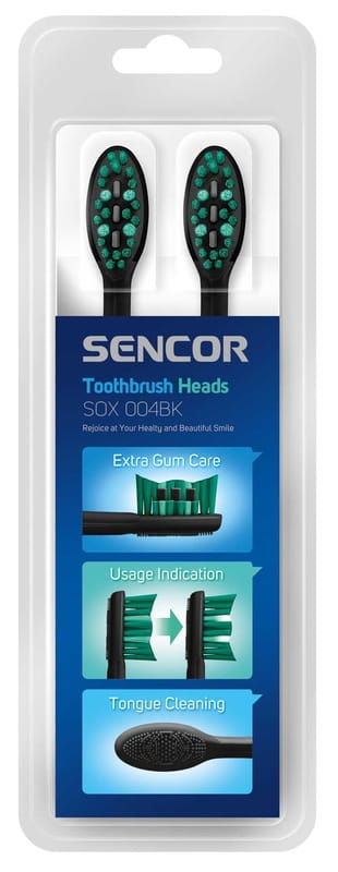 Насадка для зубной электрощетки Sencor SOX 004BK 4шт