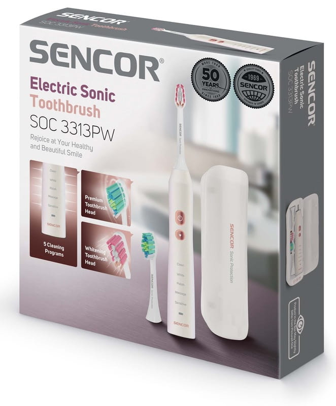 Зубная электрощетка Sencor SOC 3313PW