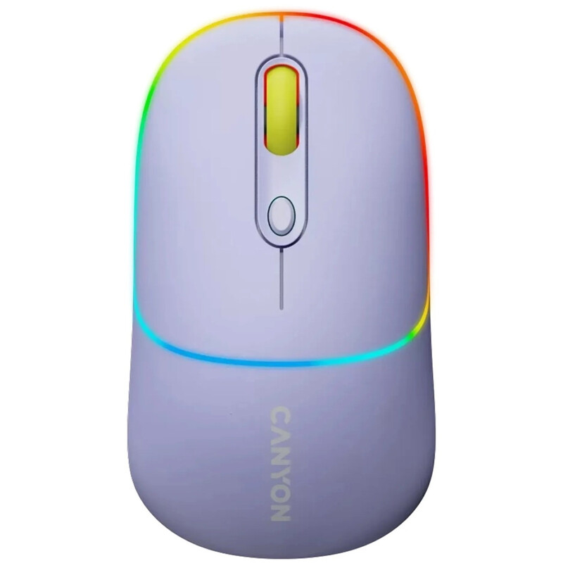 Мышь беспроводная Canyon MW-22 Dual Band RGB Wireless Mountain Lavender (CNS-CMSW22ML)