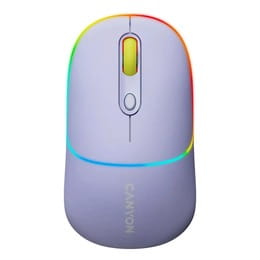 Мышь беспроводная Canyon MW-22 Dual Band RGB Wireless Mountain Lavender (CNS-CMSW22ML)
