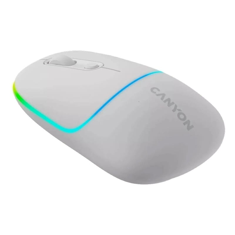 Миша бездротова Canyon MW-22 Dual Band RGB Wireless Snow White (CNS-CMSW22SW)