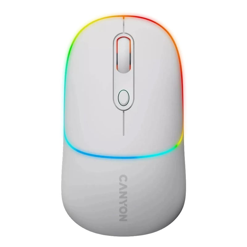 Миша бездротова Canyon MW-22 Dual Band RGB Wireless Snow White (CNS-CMSW22SW)