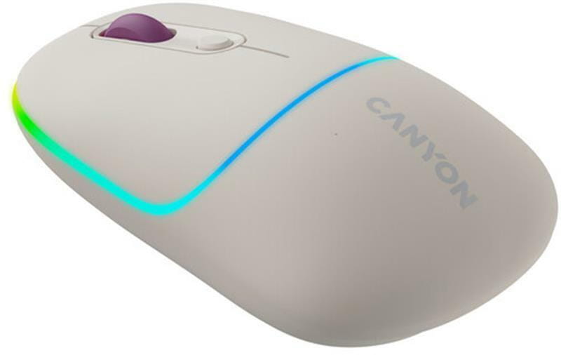 Миша бездротова Canyon MW-22 Dual Band RGB Wireless Rice (CNS-CMSW22RC)