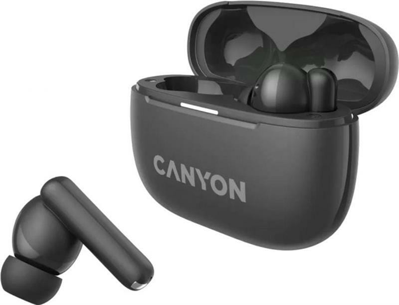 Bluetooth-гарнітура Canyon OnGo TWS-10 ANC ENC Black (CNS-TWS10BK)