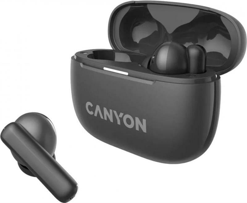 Bluetooth-гарнітура Canyon OnGo TWS-10 ANC ENC Black (CNS-TWS10BK)