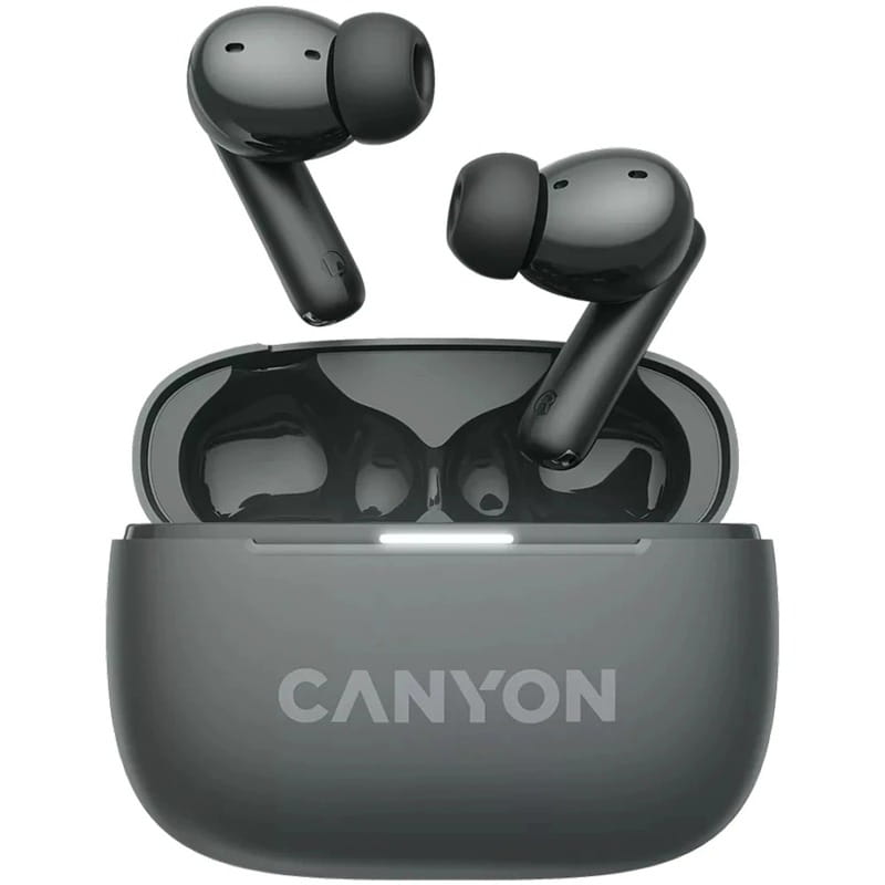 Bluetooth-гарнітура Canyon OnGo TWS-10 ANC ENC Dark Grey (CNS-TWS10BK)