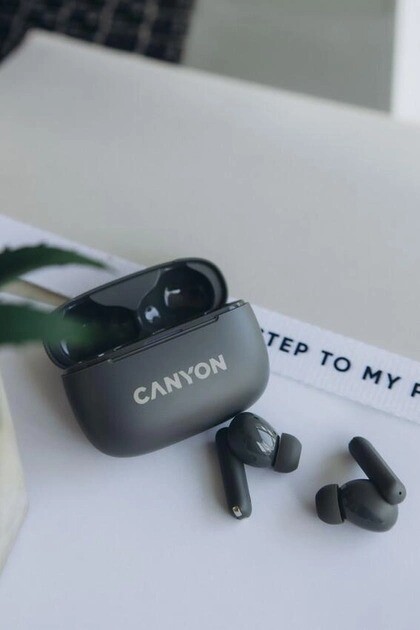Bluetooth-гарнитура Canyon OnGo TWS-10 ANC ENC Dark Grey (CNS-TWS10BK)