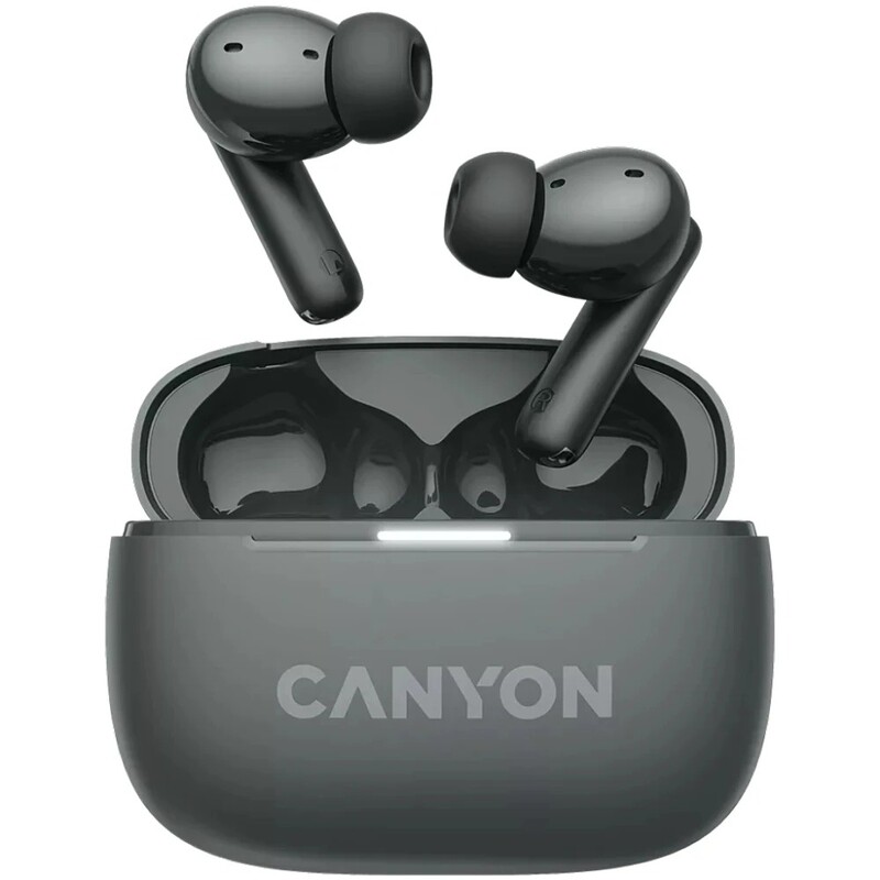 Bluetooth-гарнитура Canyon OnGo TWS-10 ANC ENC Dark Grey (CNS-TWS10BK)