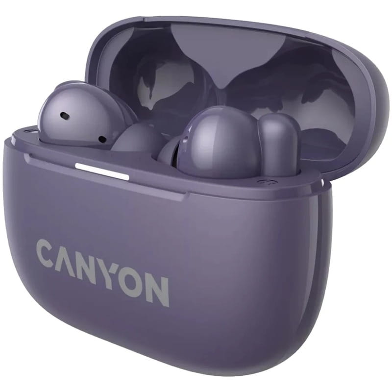 Bluetooth-гарнітура Canyon OnGo TWS-10 ANC ENC Purple (CNS-TWS10PL)