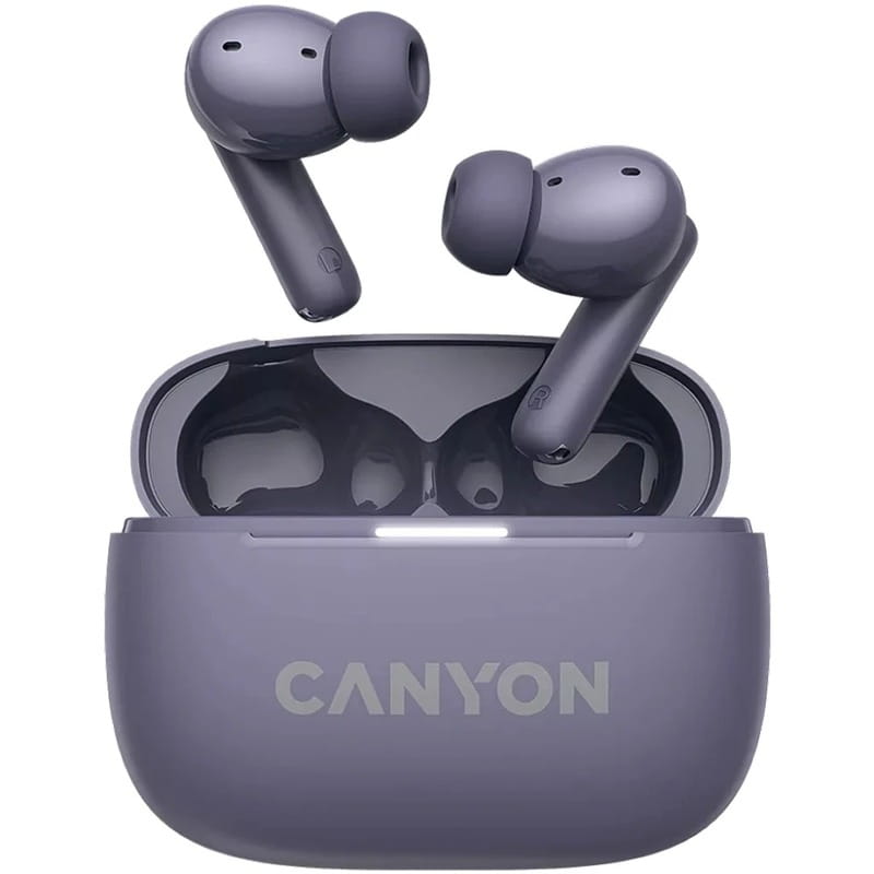 Bluetooth-гарнітура Canyon OnGo TWS-10 ANC ENC Purple (CNS-TWS10PL)