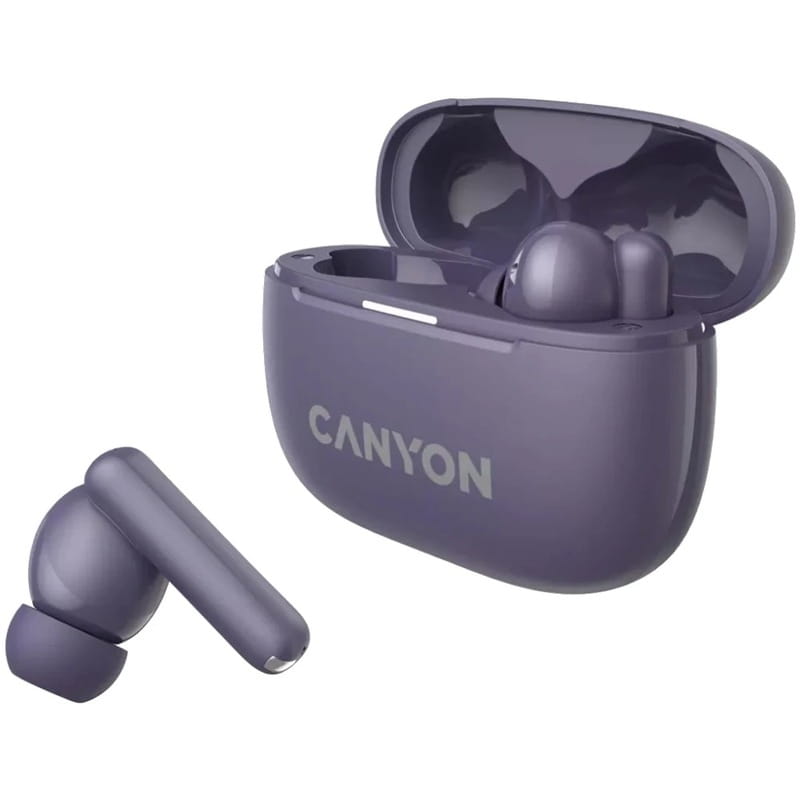 Bluetooth-гарнітура Canyon OnGo TWS-10 ANC ENC Purple (CNS-TWS10PL)