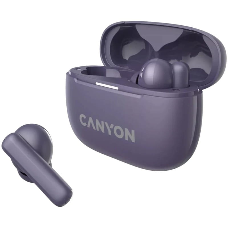 Bluetooth-гарнітура Canyon OnGo TWS-10 ANC ENC Purple (CNS-TWS10PL)