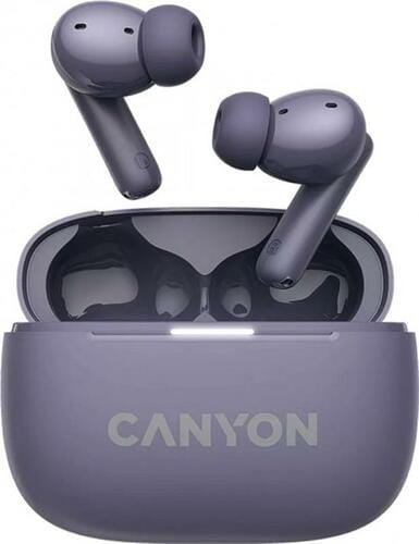Фото - Навушники Canyon Bluetooth-гарнітура  OnGo TWS-10 ANC ENC Purple  CNS-TW (CNS-TWS10PL)