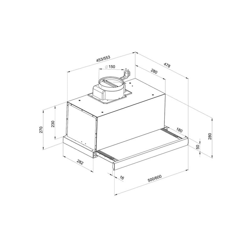Витяжка Pyramida TL 60 (1100) IX T
