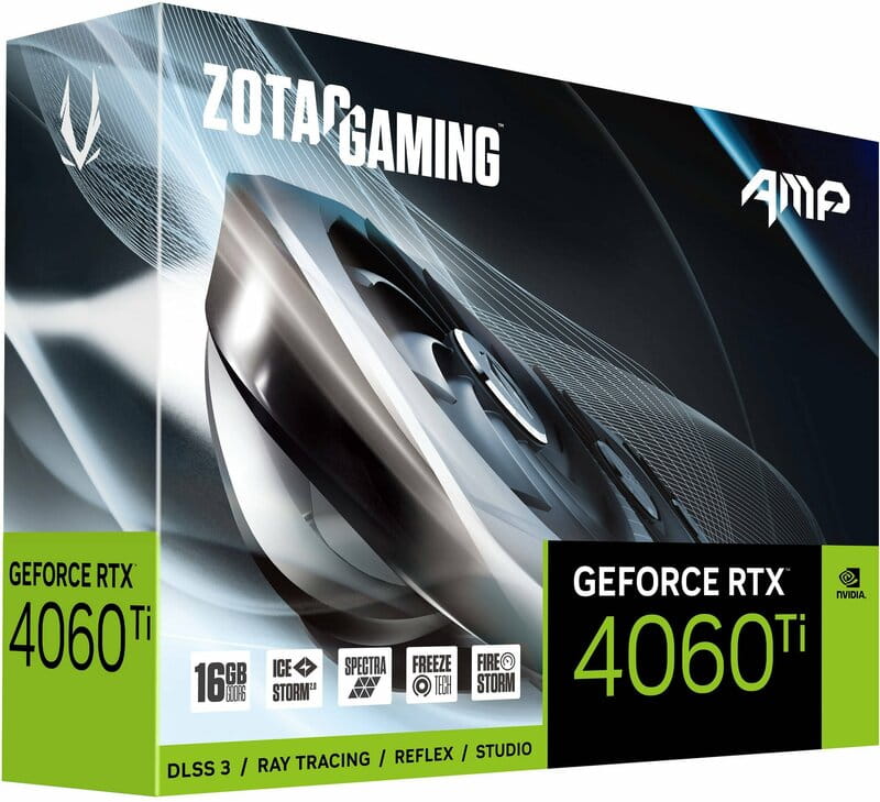 Відеокарта GF RTX 4060 Ti 16GB GDDR6 Twin Edge Gaming Zotac (ZT-D40620E-10M)