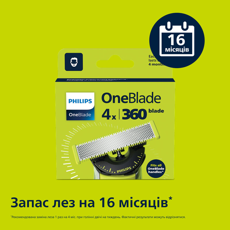 Змінне лезо Philips OneBlade 360 QP440/50