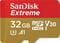 Фото - Карта памяти MicroSDHC  32GB UHS-I/U3 Class 10 SanDisk Extreme A1 R100/W60MB/s + SD-adapter (SDSQXAF-032G-GN6MA) | click.ua