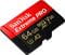 Фото - Карта пам`ятi MicroSDXC 64GB UHS-I U3 R200/W90MB/s SanDisk Extreme Pro V30 + SD-адаптер (SDSQXCU-064G-GN6MA) | click.ua