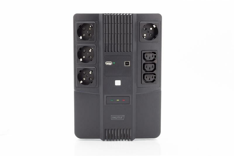 ИБП Digitus Line Interactive 800VA, USB, 4хSchuko, 3хС13, LED (DN-170111)