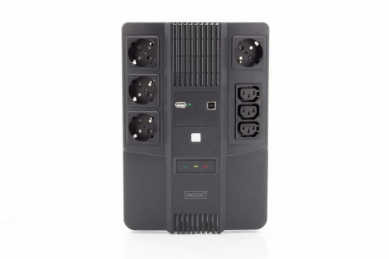 Джерело безперебійного живлення Digitus Line Interactive 800VA, USB, 4хSchuko, 3хС13, LED (DN-170111)