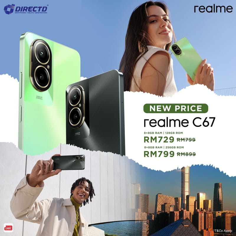 Смартфон Realme C67 8/256GB Dual Sim Black Rock