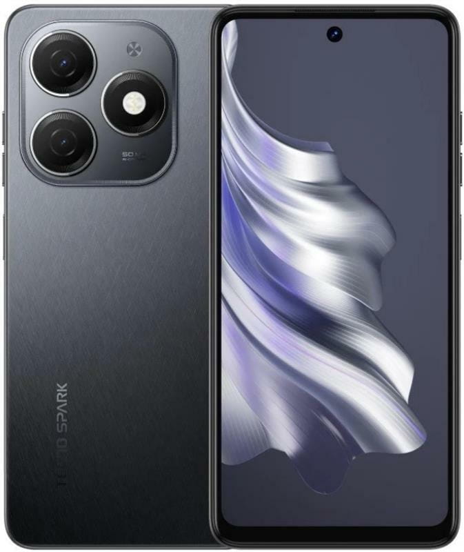 Смартфон Tecno Spark 20 (KJ5n) 8/256GB Dual Sim Gravity Black (4894947011597)