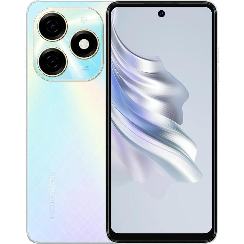 Смартфон Tecno Spark 20 (KJ5n) 8/256GB Dual Sim Cyber White (4894947013539)