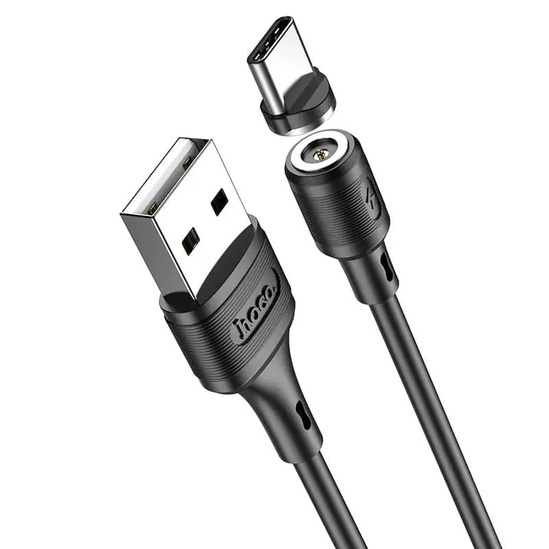 Кабель Hoco X52 USB - USB Type-C, 1 м, магнитный, Black (X52CB)