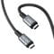 Фото - Кабель Hoco US01 USB Type-C - USB Type-C (10Gbps), 100W, 1.2 м, Black (US0112B) | click.ua