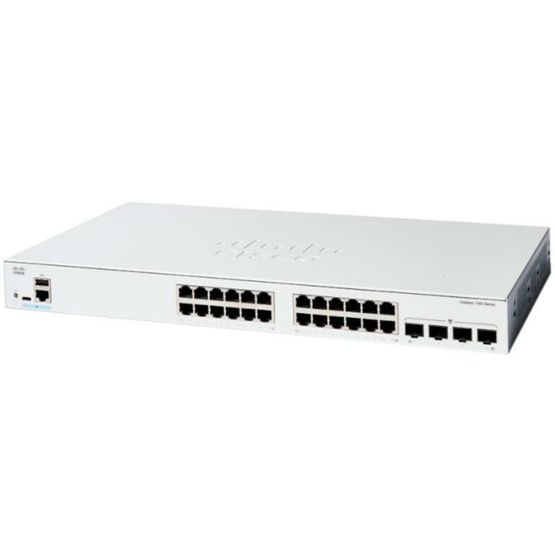 Комутатор Cisco Catalyst C1300-24T-4G (24хGE, 4xGE SFP, USB, керований)