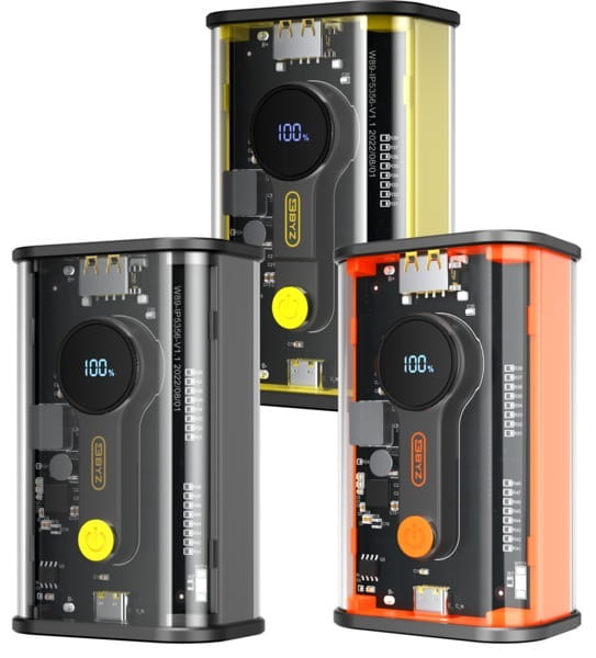 Универсальная мобильная батарея BYZ W89 10000 mAh Yellow (BYZ-W89-Y)