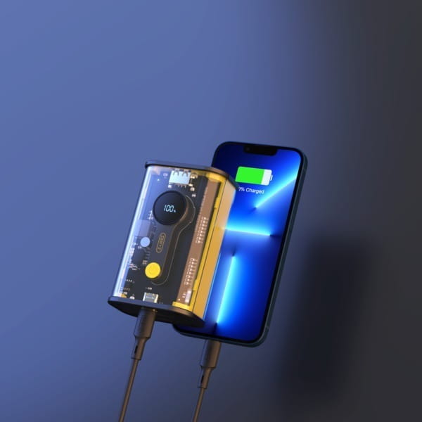 Универсальная мобильная батарея BYZ W89 10000 mAh Yellow (BYZ-W89-Y)