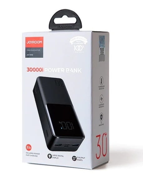 Універсальна мобільна батарея Joyroom 30000mAh 15W Black (JR-T015)