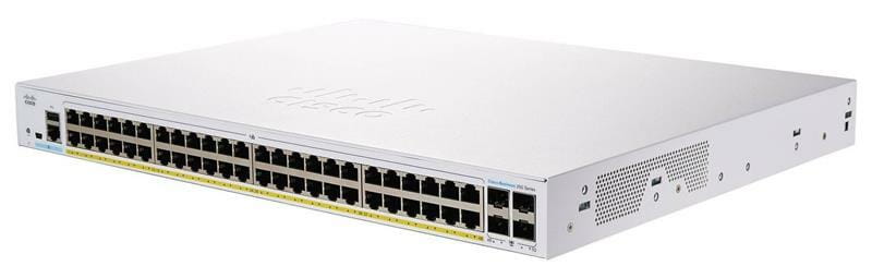 Коммутатор Cisco Business CBS250-48P-4X-EU (48xGE PoE, max PoE 370W, 4x10G SFP+, Smart)