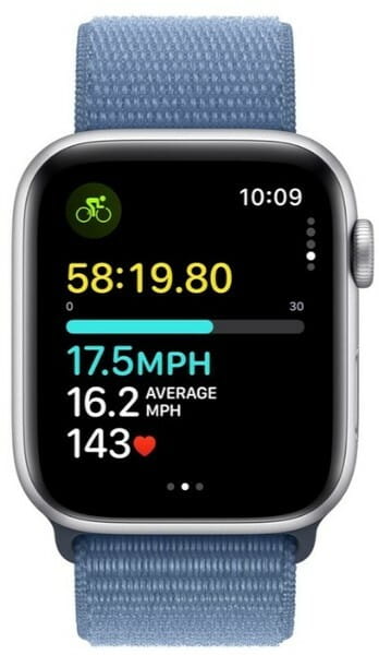 Смарт-часы Apple Watch SE GPS 44mm Silver Aluminium Case with Winter Blue Sport Loop (MREF3QP/A)