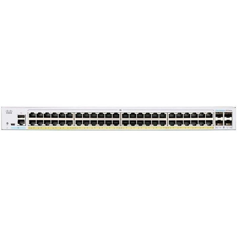 Комутатор Cisco Business CBS350-48P-4G-EU (48xGE PoE, 4xSFP, 370 Вт USB, Smart)