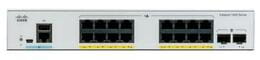 Коммутатор Cisco Catalyst C1000-16P-2G-L (16хGE PoE, 2xGE SFP, 120 Вт, USB, управляемый)