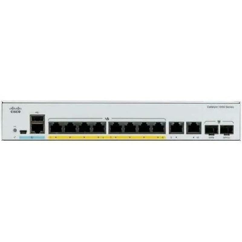 Коммутатор Cisco Catalyst C1000-8T-2G-L (8хGE, 2xGE SFP, USB, управляемый)