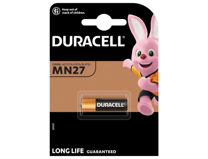 Батарейка Duracell A27 / 27A / V27A / 8LR732 MN27 12 В (5000394023352)