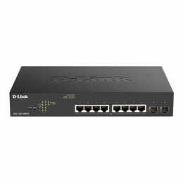 Комутатор D-Link DGS-1100-10MPV2 (8x1GE PoE, 2xSFP, max PoE 130W, EasySmart)