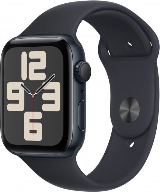 Смарт-часы Apple Watch SE GPS 44mm Midnight Aluminium Case with Midnight Sport Band - S/M (MRE73QP/A)