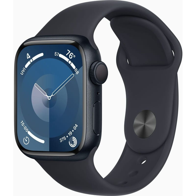 Смарт-часы Apple Watch Series 9 GPS 41mm Midnight Aluminium Case with Midnight Sport Band - S/M (MR8W3QP/A)