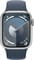 Фото - Смарт-годинник Apple Watch Series 9 GPS 41mm Silver Aluminium Case with Storm Blue Sport Band - M/L (MR913QP/A) | click.ua