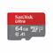 Фото - Карта памяти MicroSDXC  64GB UHS-I Class 10 SanDisk Ultra A1 R140MB/s + SD-adapter (SDSQUAB-064G-GN6MA) | click.ua