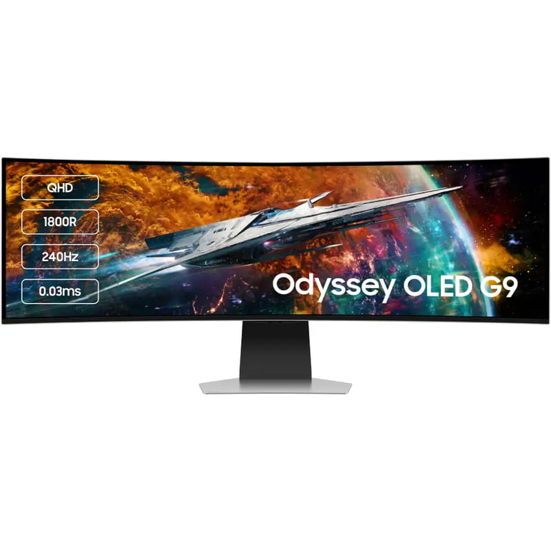 Монітор Samsung 49" Odyssey OLED G9 G95SC (LS49CG954SIXUA) Black/White Curved