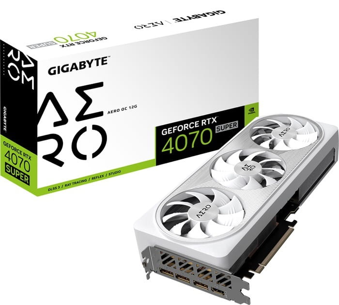 Видеокарта GF RTX 4070 Super 12GB GDDR6X Aero OC Gigabyte (GV-N407SAERO OC-12GD)